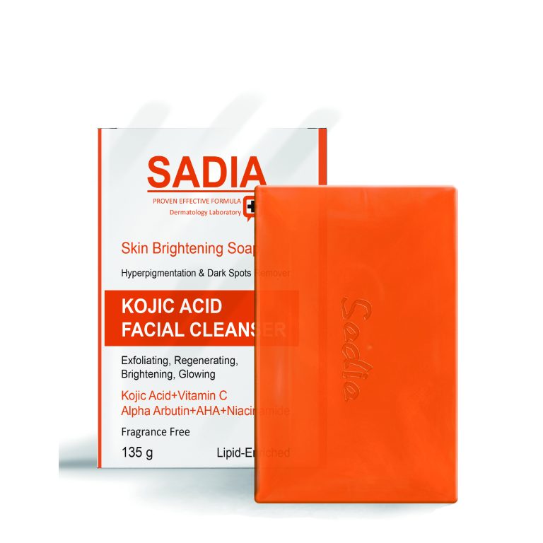 Sadia Skin Brightening Soap Kojic Acid Facial Cleanser - 135g