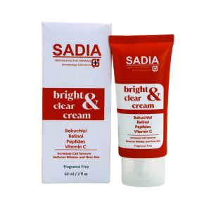 Sadia Bright and Clear Cream Bukuchiol Retinol Peptides Vitamin C – 60ml
